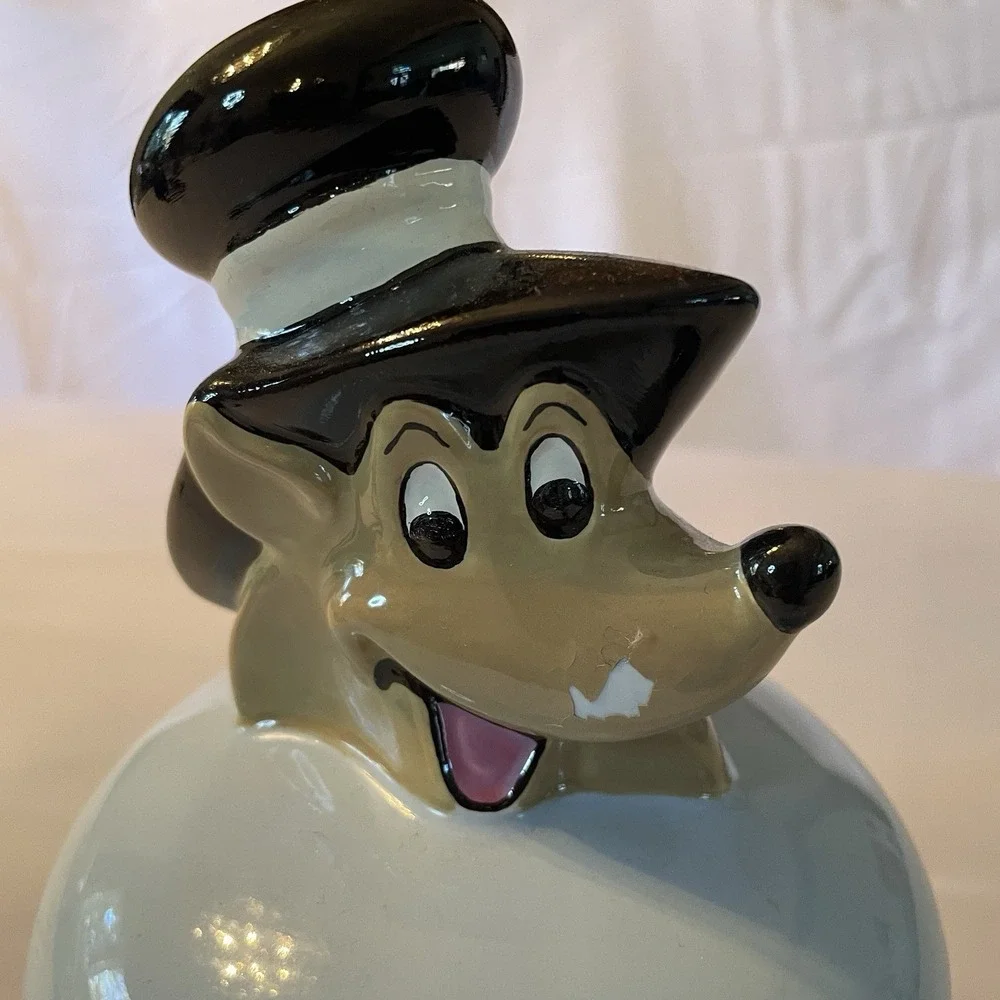 Wade Porcelain Animated Characters Cookie Jar R Ellis 1996 Vintage Blue Ceramic